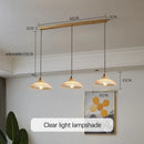 Nordic Striped Glass Dining Table Hanging Lamp Multi-Functional Light Ljojo