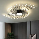 Gold Nordic Round LED Ceiling Chandelier Modern Minimalist Pendant Lamp for Home by Ljojo