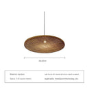 Japanese Retro Bamboo Pendant Light Handmade Wabi Sabi Rattan Hanging Lamp Ljojo