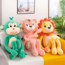 Ljojo Long Legged Animal Plush Toy Pillow - Lion Monkey Leg Doll Clip - Birthday Gift