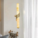 Art Deco Marble Wall Lamp Dimmable Copper LED Sconce | Indoor Parlor Bedroom Lighting | Ljojo