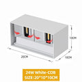 Aluminum LED Wall Lamp Outdoor Waterproof IP65 Porch Garden Light 12W24W Living Room Street Lighting by Ljojo
