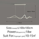 Ljojo LED Pendant Lights Modern Chandelier for Bar Table Kitchen Living Room Home Decor