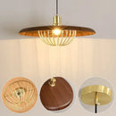 Ljojo LED Wood Pendant Lamp for Kitchen, Restaurant, Bar - Stylish Indoor Lighting Fixtures