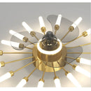Ljojo 2024 Modern Chandelier Ceiling Fan for Home Decor Lighting
