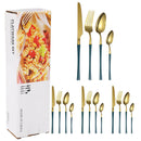 Ljojo 16-Piece Stainless Steel Tableware Set for Restaurants, Hotels, and Homes