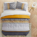 Geometric Boho Duvet Set + Pillowcase, 2/3pc Polyester Bedding, Single King Size, Ljojo Brand