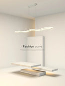 Ljojo LED Wave Chandelier Modern Hanging Lamp for Home Decor