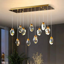 Ljojo Luxury Crystal Chandelier for Living Room - Elegant Dining Room Pendant Lamp - Indoor Lighting