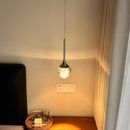 Ljojo Modern Glass Chandelier Pendant Light Elegant Bedroom Ceiling Lamp