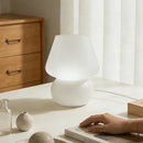 Korean Mid-Century Mushroom Glass Table Lamp | Ins Style Bedroom Decor by Ljojo