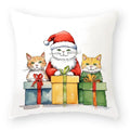 Christmas Cartoon Animal Printed Pillowcase by Ljojo: Decorative Throw Cover for Sofa, Living Room, Cushion