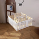 Modern Geometric Industrial Pendant Light for Living Room Stylish Ceiling Fixture by Ljojo