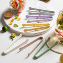 Ljojo Mini Kitchen Tong Silicone BBQ Snack Meat Tongs - Creative Cooking Utensil