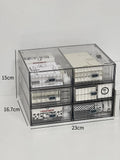 Acrylic Desk Organizer Drawer Set by Ljojo™: Transparent Desktop Storage for Stationery & Books