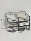 Acrylic Desk Organizer Drawer Set by Ljojo™: Transparent Desktop Storage for Stationery & Books
