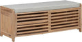 Ljojo™ Entry Shoe Bench with Cushioned Seat, 2 Drawers & Slatted Shelf