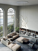 Ljojo Light Luxury Duplex Chandelier - Modern Creative Living Room Stairwell Loft Design