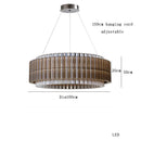 Luxury Crystal Ceiling Chandelier LED - Dimmable Nordic Light Fixture for Modern Room Decoration