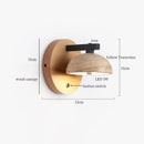 Ljojo LED Wall Lights: Mid Century Modern, Pull Chain Switch, Adjustable Angle, Living Room, Bedside Lamps