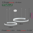Nordic Designer Pendant Light: Round LED Chandelier for Dining Room by Ljojo