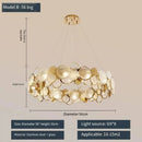 Gold Crystal Chandelier Ring Pendant LED Lamp for Luxe Living Room by Ljojo