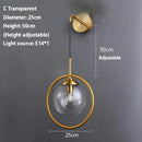 SANDYHA Modern Glass Wall Lamp | Nordic Bedroom Light for Home Decor | Ljojo