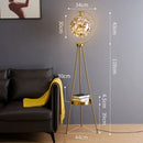 Ljojo Luxury Moon LED Floor Lamp - Nordic Minimalist Creative Art Desk Lamp