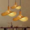 Bamboo Wood Rattan Chandelier Pendant Light for Stylish Living Room Decor by Ljojo