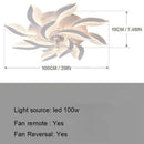 Ljojo Luxury Modern Ceiling Fan Lamp for Living & Dining Room