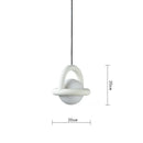 Ljojo LED Pendant Lights Acrylic Ball Black White Green Red Yellow Metal G4 Bulb