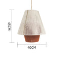 Bamboo Japanese LED Pendant Light | Minimalist Wooden Chandelier by Ljojo