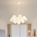 Creamy White Floral Pendant Light Fixture | Elegant and Romantic for Living Room | Ljojo