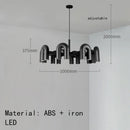 Ljojo Nordic Minimalist U-shaped Iron Chandelier Art Pendant Lamp LED Lighting