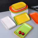 Ljojo Melamine Rectangular Noodle Plate for Hot Pot and Barbecue