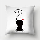 Cute Cat Cushion Cover 45x45cm - Ljojo Home Decor Pillowcases