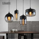 Modern LED Glass Pendant Light Fixture for Kitchen & Dining Room by Ljojo