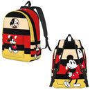 Ljojo Mickey Mouse Backpack for Kids | Kindergarten School Book Bag, Boy Girl Daypack