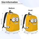 Ljojo Miniones Face Backpack for Kids - Fun & Kawaii Design