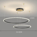 Modern Ring LED Pendant Light for Living Room by Ljojo - Stylish Chandelier for Home Decor