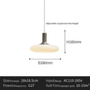 Modern Spanish Corner Glass LED Hanging Lamp Minimalist Design for Home Decoration Ljojo