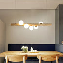 Ljojo Milk White Glass Balls Pendant Chandelier LED Lighting Fixture
