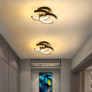 Modern LED 2-Ring Ceiling Light - Interior Decor Lighting for Aisle, Balcony, Office by Ljojo