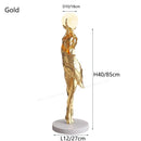 Ljojo Modern Art Floor Lamp Humanoid Sculpture LED Lighting for Living Room Atmosphere