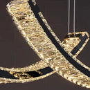 Ljojo LED Crystal Chandelier Ceiling Lamp for Living Room Lighting