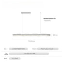 Ljojo Minimalist Long Strip Pendant Light for Full Spectrum Bar Lighting