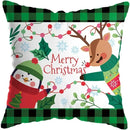 Cute Santa Claus Snowman Print Pillowcase for Ljojo Christmas Party Decor