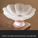 Ljojo Lotus Fruit Plate: Pink Nut Refreshment Plate for Living Room Coffee Table