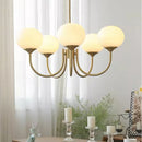 French Simple Girl's Room Chandelier Lamp | Pink Medieval Bauhaus Pendant Light by Ljojo