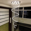 Ljojo Luxury K9 Crystal Chandelier for Double Staircase Living Room